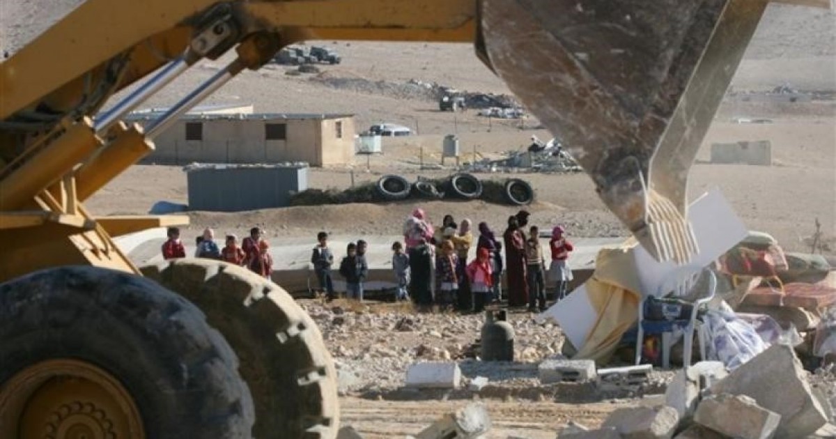 حماية: الاحتلال يهدم مساكن قرية العراقيب للمرة الـ 208 إمعاناً في سياسية العقاب الجماعي وتكريساً لجريمة التهجير القسري